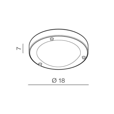 Накладные светильники — Накладной светильник Azzardo Umbra 18 AZ1596 купить в 