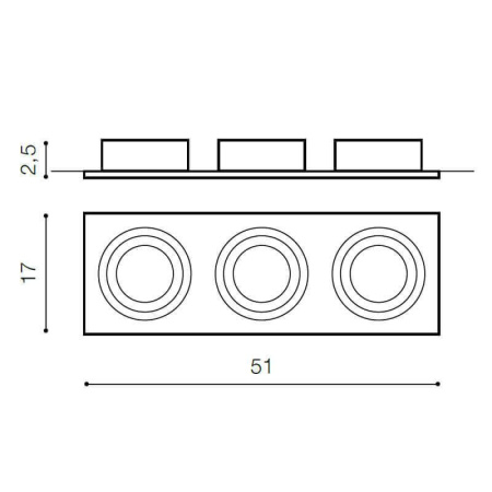 Cветильники потолочные встраиваемые — Встраиваемый светильник Azzardo Siro 3 AZ0775 купить в  Cветильники потолочные встраиваемые — Встраиваемый светильник Azzardo Siro 3 AZ0775 купить в