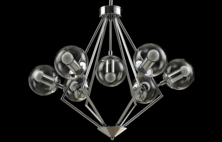 Люстры на штанге — Люстра на штанге Crystal Lux FABRICIO SP7 CHROME/TRANSPARENTE купить в 