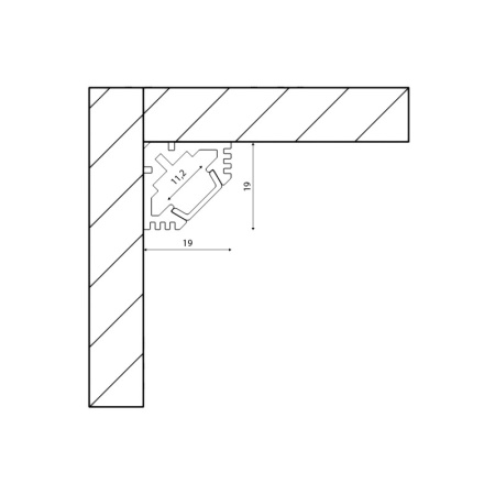 Профили для светодиодных лент — Профиль SWG SF-1919 купить в 