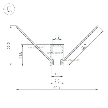 Профили для светодиодных лент — Профиль Arlight 034973 купить в 