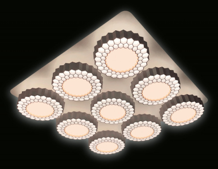 Люстры накладные — Накладная люстра Ambrella Light FH14/9 WH 288W D750*750 купить в  Люстры накладные — Накладная люстра Ambrella Light FH14/9 WH 288W D750*750 купить в