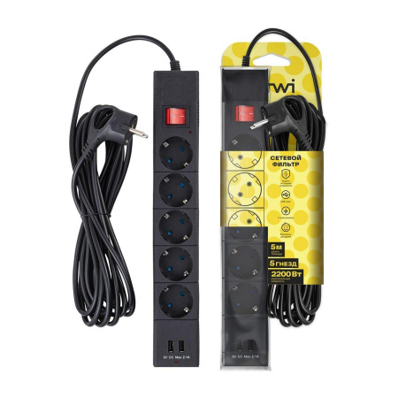 Удлинители кабелей — Сетевой фильтр Duwi 2хUSB 5гн 5м с/з 32589 5 купить в  Удлинители кабелей — Сетевой фильтр Duwi 2хUSB 5гн 5м с/з 32589 5 купить в