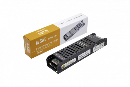 Блоки питания для светодиодных лент — Блок питания для светодиодной ленты SWG pro YA-200-24 купить в 