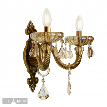 Настенные бра — Бра iLamp 81069-2 BR купить в  Настенные бра — Бра iLamp 81069-2 BR купить в