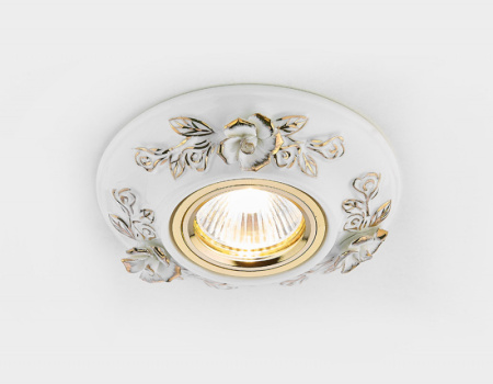 Встраиваемые точечные светильники — Встраиваемый светильник Ambrella Light D5503 W/GD купить в  Встраиваемые точечные светильники — Встраиваемый светильник Ambrella Light D5503 W/GD купить в