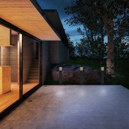 Низкие уличные фонари — Садово-парковый светильник Elektrostandard 1550 TECHNO черный купить в 