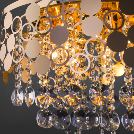 Люстры каскадные — Каскадная люстра Eurosvet 10123/6 золото/прозрачный хрусталь Strotskis Smart (10114/6) купить в 