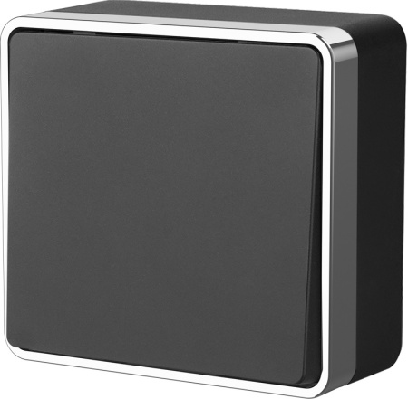 Выключатели — Выключатель Werkel WL15-01-03 (черный/хром) купить в 