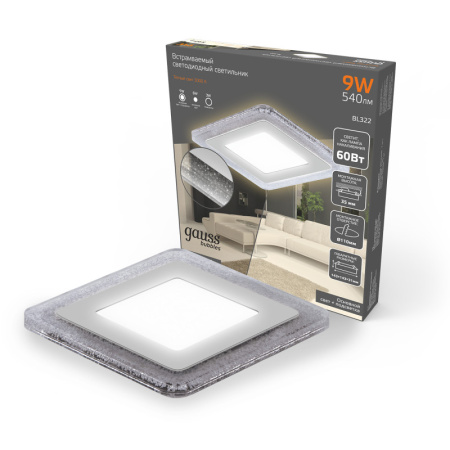 Встраиваемые точечные светильники — Встраиваемый светильник Gauss BL322 купить в 