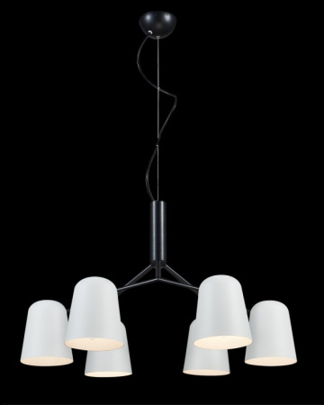 Люстры подвесные — Подвесная люстра Crystal Lux ENRIQUE SP6 BLACK/WHITE купить в 