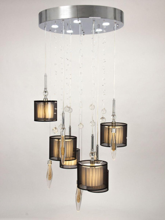 Люстры подвесные — Подвесная люстра Abrasax Paula PL.5301-(8+4)+5CHshade купить в 