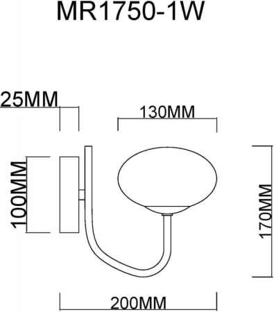 Настенные бра — Бра MyFar MR1750-1W купить в  Настенные бра — Бра MyFar MR1750-1W купить в