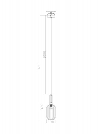 Подвесные светильники — Подвесной светильник Freya FR8013PL-01AM купить в 