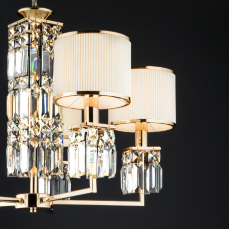 Люстры подвесные — Подвесная люстра Eurosvet 10129/5 золото/прозрачный хрусталь Strotskis Smart (10099/5) купить в  Люстры подвесные — Подвесная люстра Eurosvet 10129/5 золото/прозрачный хрусталь Strotskis Smart (10099/5) купить в