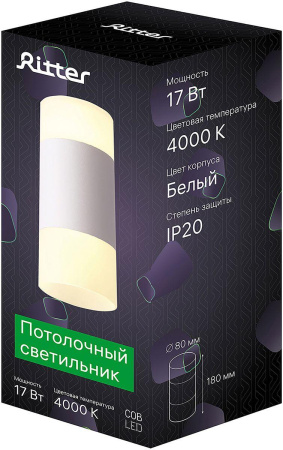 Потолочные светильники — Потолочный светодиодный светильник Ritter Kassel 52065 8 купить в  Потолочные светильники — Потолочный светодиодный светильник Ritter Kassel 52065 8 купить в