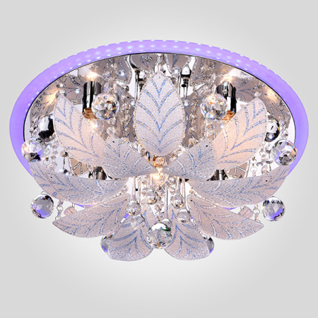 Люстры накладные — Накладная люстра Eurosvet 80111/8 хром/синий+красный+фиолетовый купить в 