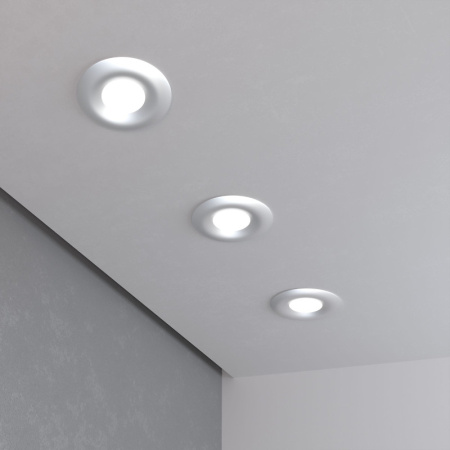 Встраиваемые точечные светильники — Встраиваемый светильник Elektrostandard 123 MR16 серебро купить в 