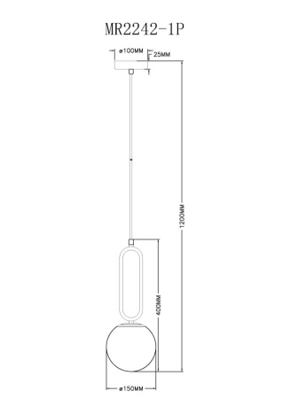 Подвесные светильники — Подвесной светильник MyFar MR2242-1P купить в 