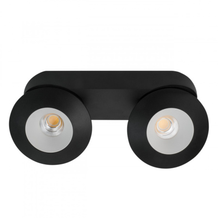 Накладные точечные светильники — Накладной светильник LeDron KRIS SLIM 2 Black/White купить в 