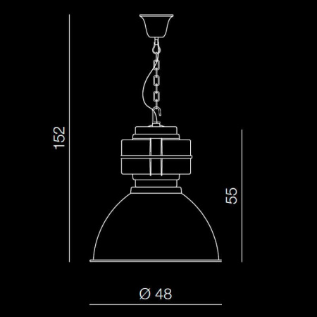 Подвесные светильники — Подвесной светильник Azzardo Bismarck AZ1607 купить в 