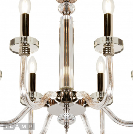 Люстры подвесные — Подвесная люстра iLamp P9474-6 Nickel купить в 
