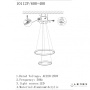Люстры каскадные — Каскадная люстра iLedex 10112P/2-39W-3000K (6/4) BR купить в  Люстры каскадные — Каскадная люстра iLedex 10112P/2-39W-3000K (6/4) BR купить в