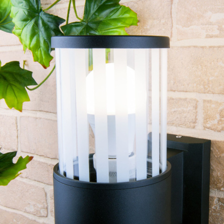 Уличные настенные светильники — Светильник настенный Elektrostandard 1411 TECHNO чёрный купить в 