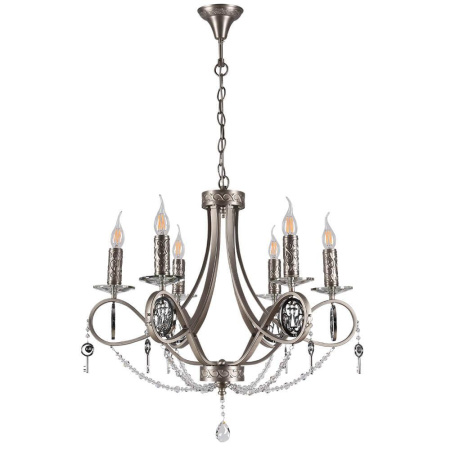 Люстры подвесные — Подвесная люстра Lumien Hall Орабель 2036/6H-SNCR-CL купить в 