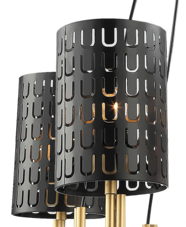 Люстры подвесные — Подвесная люстра Lumien Hall Ноэль 4005/5P-GD-BK купить в 