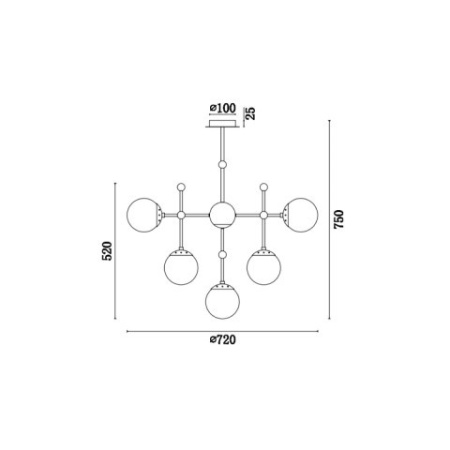 Люстры на штанге — Люстра на штанге Vele Luce VL5014P10 купить в 