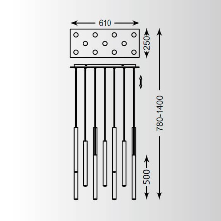 Подвесные светильники — Подвесной светодиодный светильник Zumaline Loya P0461-11A-B5SC купить в 