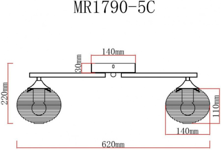 Люстры накладные — Накладная люстра MyFar MR1790-5C купить в  Люстры накладные — Накладная люстра MyFar MR1790-5C купить в