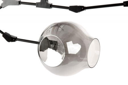 Люстры подвесные — Подвесная люстра Cosmo 1212S-5 дымчатый/черный купить в 