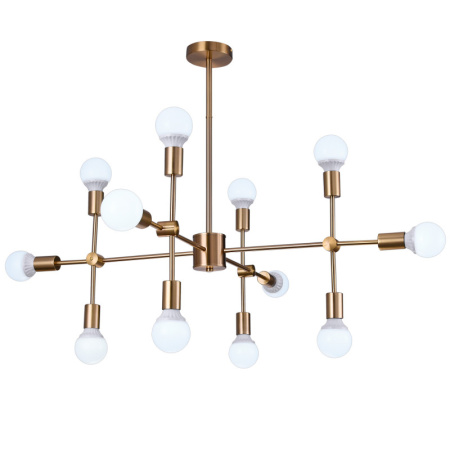 Люстры на штанге — Люстра на штанге Natali Kovaltseva LOFT LUX 75130/8C GOLD купить в 