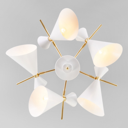 Люстры на штанге — Люстра на штанге Eurosvet 70114/5 белый купить в 