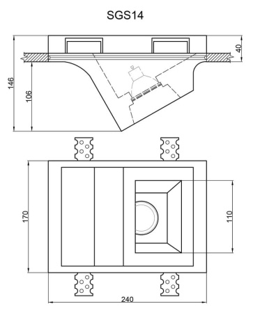 Точечные светильники — Встраиваемый светильник Artpole SGS14 купить в 