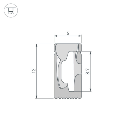 Профили для светодиодных лент — Профиль Arlight 045782 купить в  Профили для светодиодных лент — Профиль Arlight 045782 купить в