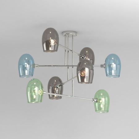 Люстры на штанге — Люстра на штанге Eurosvet 70141/8 хром купить в 