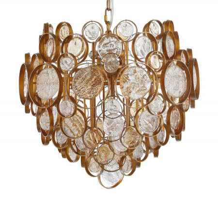 Люстры подвесные — Подвесная люстра Crystal Lux DESEO SP6 D460 GOLD купить в 
