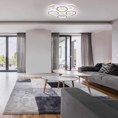 Потолочные люстры — Потолочная светодиодная люстра Escada Centauri 10263/8LED BL купить в 