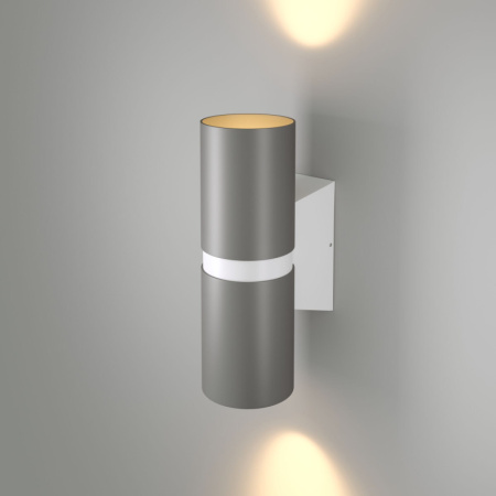 Уличные настенные светильники — Светильник настенный Elektrostandard Liberty LED серый/белый (35124/U) купить в 