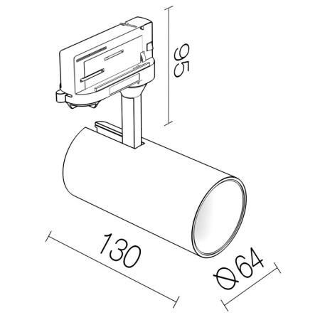 Трековые светильники — Светильник на шине LeDron TSU0509-BLACK купить в 