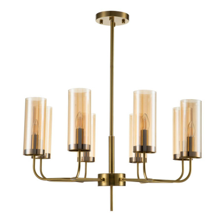 Люстры на штанге — Подвесная люстра Indigo Balletto 13014/8R Brass V000253 купить в  Люстры на штанге — Подвесная люстра Indigo Balletto 13014/8R Brass V000253 купить в