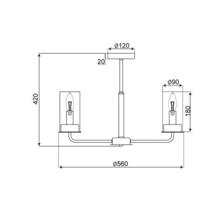 Люстры на штанге — Люстра на штанге Vele Luce VL1924L06 купить в 