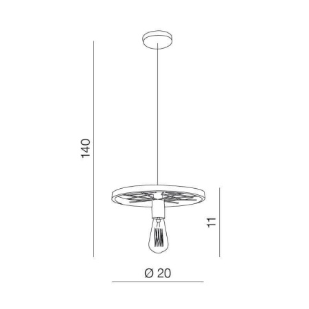 Подвесные светильники — Подвесной светильник Azzardo Ranch 1 AZ1648 купить в 
