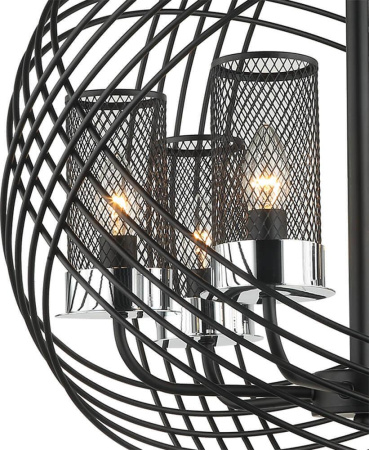 Люстры подвесные — Подвесная люстра Lumien Hall Эос 4014/6P-BK-CR купить в 