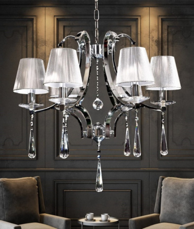 Люстры подвесные — Подвесная люстра Lumina Deco LDP 8810-6 SL купить в 