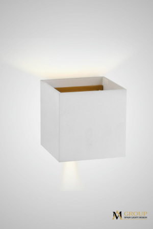 Настенные бра — Бра AM Group AM113-2X5W WH+GL купить в 