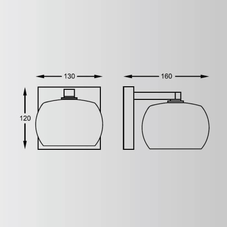 Потолочные светильники — Бра Zumaline Crystal W0076-01A-B5FZ купить в 